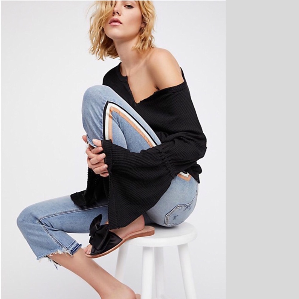 New FREE PEOPLE Dhalia Thermal Top NWT